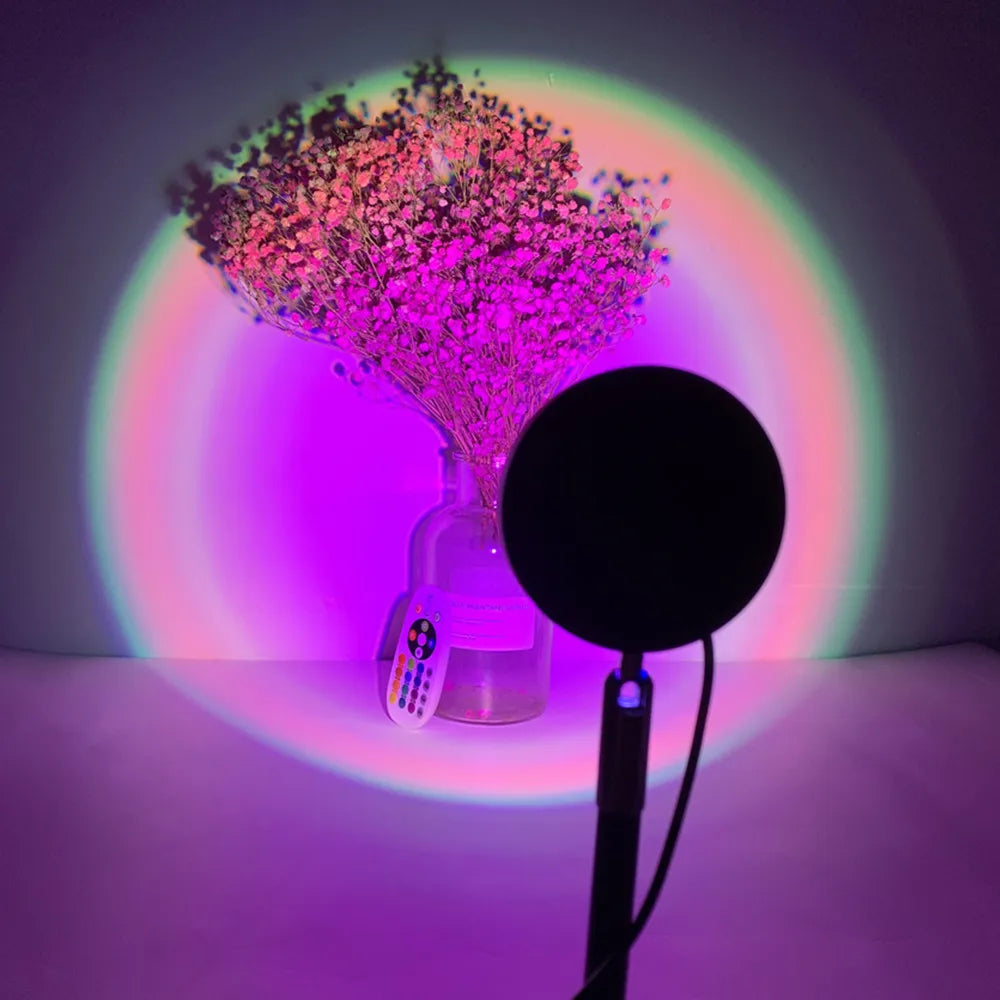 Rainbow Glow Winter Sun Projector