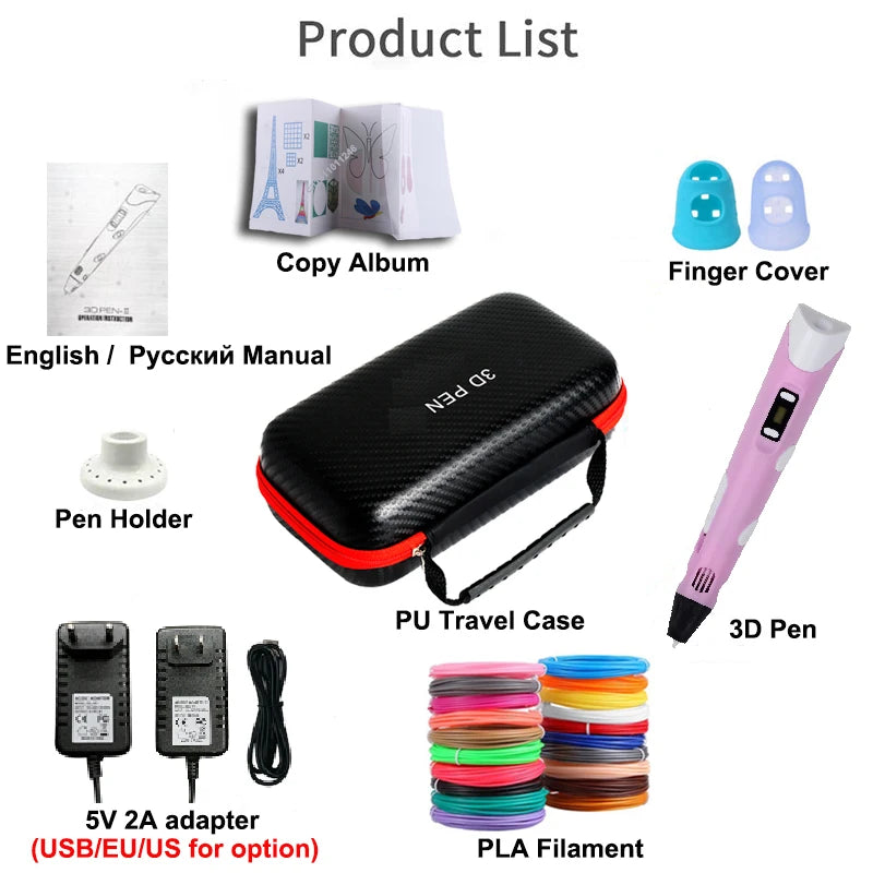 Dream 3D Pen Met LED Display